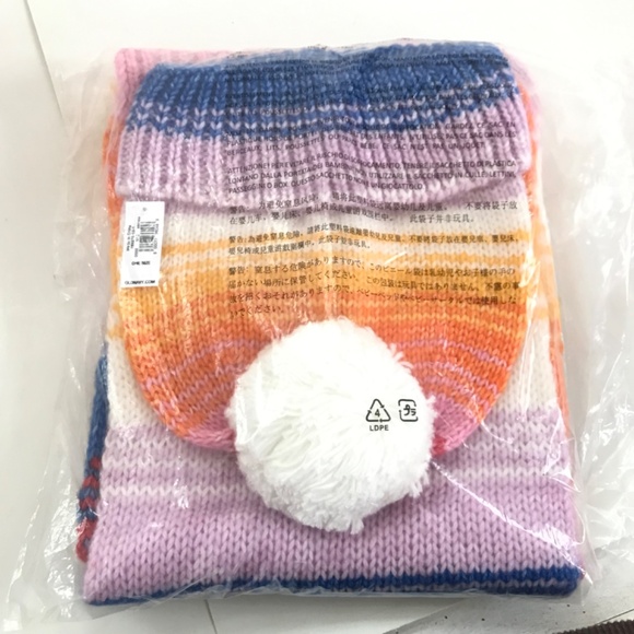 OLD NAVY Scarf and Hat Set Striped Rainbow NWT - Picture 11 of 15